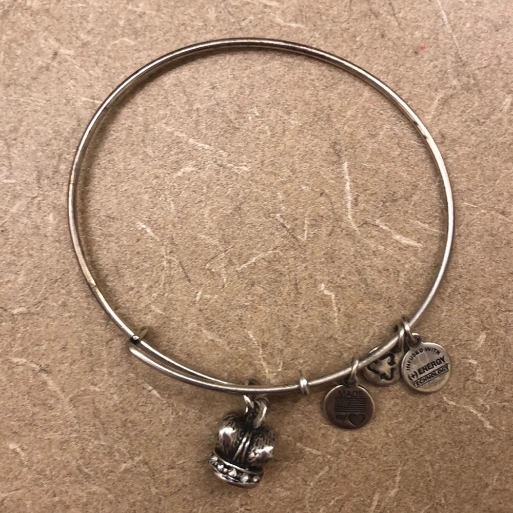 Alex and Ani crown bracelet.